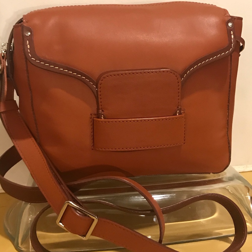 New Genuine Italian Leather Crossbody bag Small
